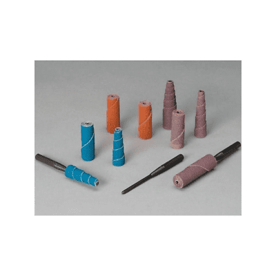 Pack of 100 Roll 1/2 Diameter x 1-1/2 Length Merit Blaze Abrasive Cartridge Roll Grit 60 1/8 Arbor 